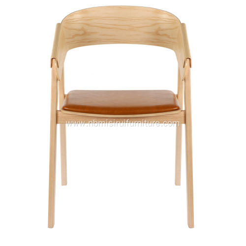 Muuto chair designer solid wood single chair